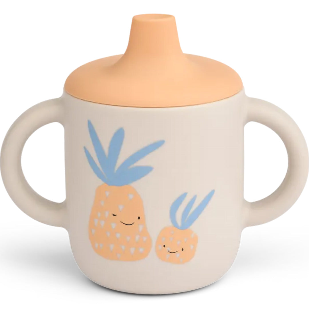 liewood siliconen tuitbeker neil - pineapple - sandy | LW13060-2791 | 0