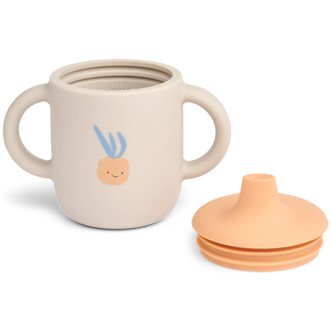 liewood siliconen tuitbeker neil - pineapple - sandy | LW13060-2791 | 1