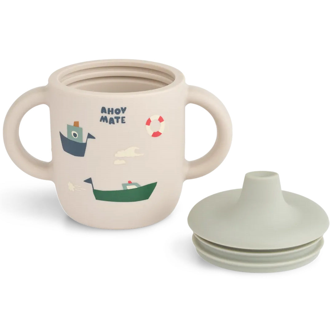 liewood siliconen tuitbeker neil - sailing - sandy | LW13060-2618 | 1