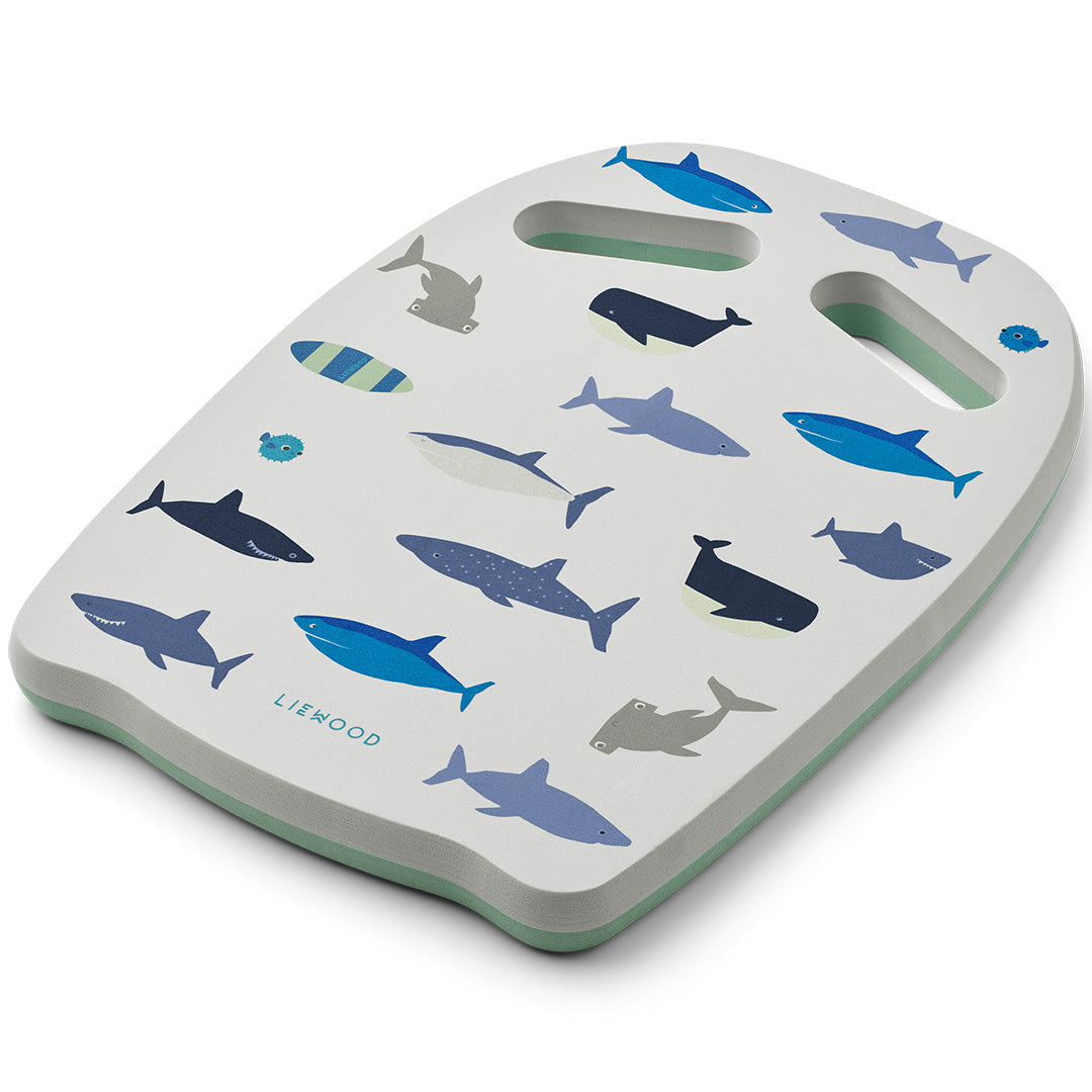 liewood zwemplank hayden - shark - dove blue | LW15802 | 1