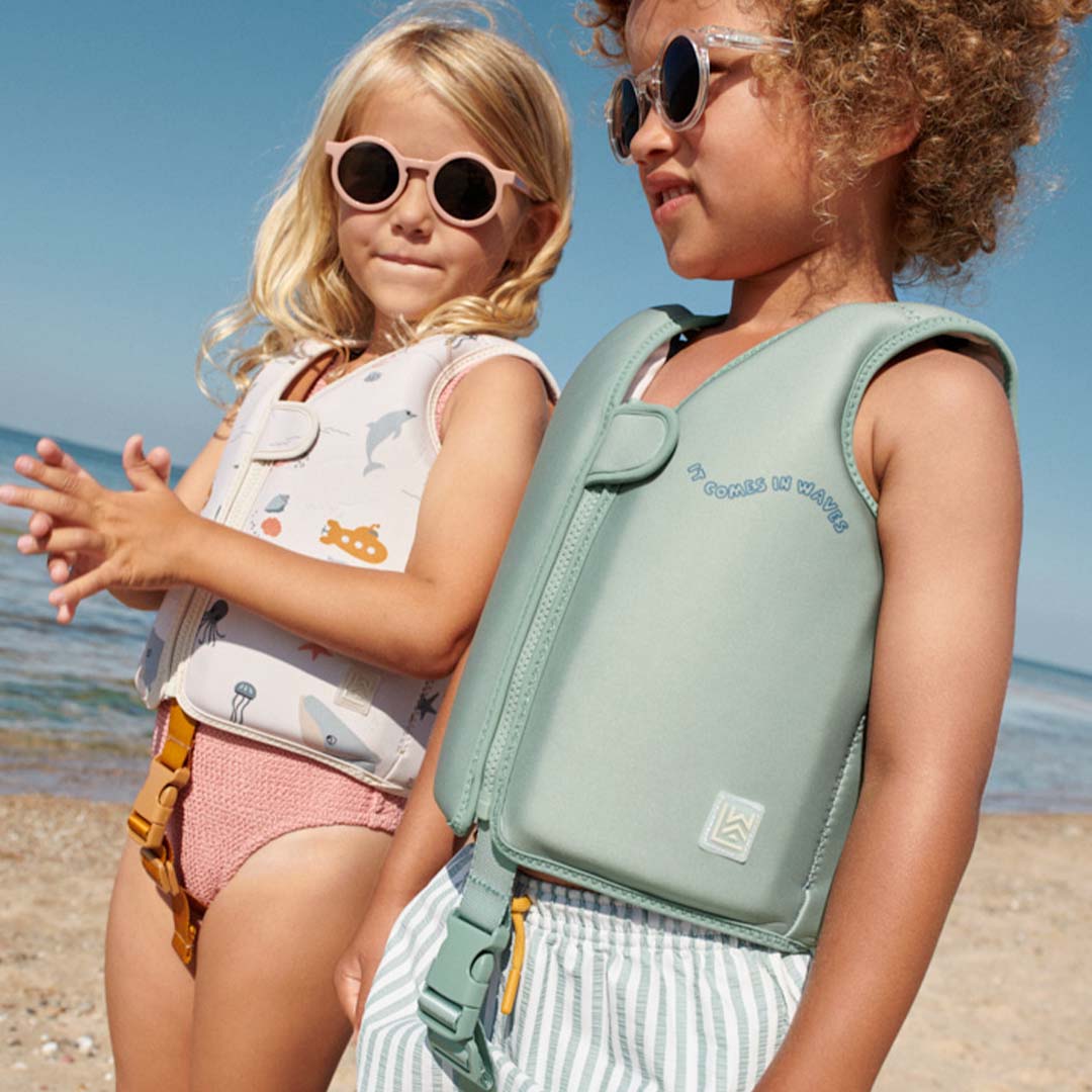 liewood zwemvest dove - sea creature - sandy - 15-19 kg | LW19588 | 6