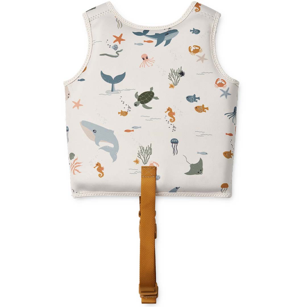 liewood zwemvest dove - sea creature - sandy - 19-30 kg | LW19588 | 4