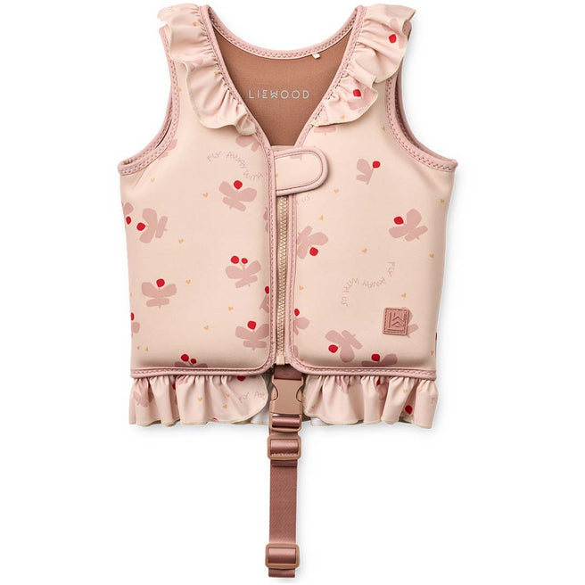 liewood zwemvest dove met ruches - butterfly - apple blossom - 19-30 | LW20501 | 1