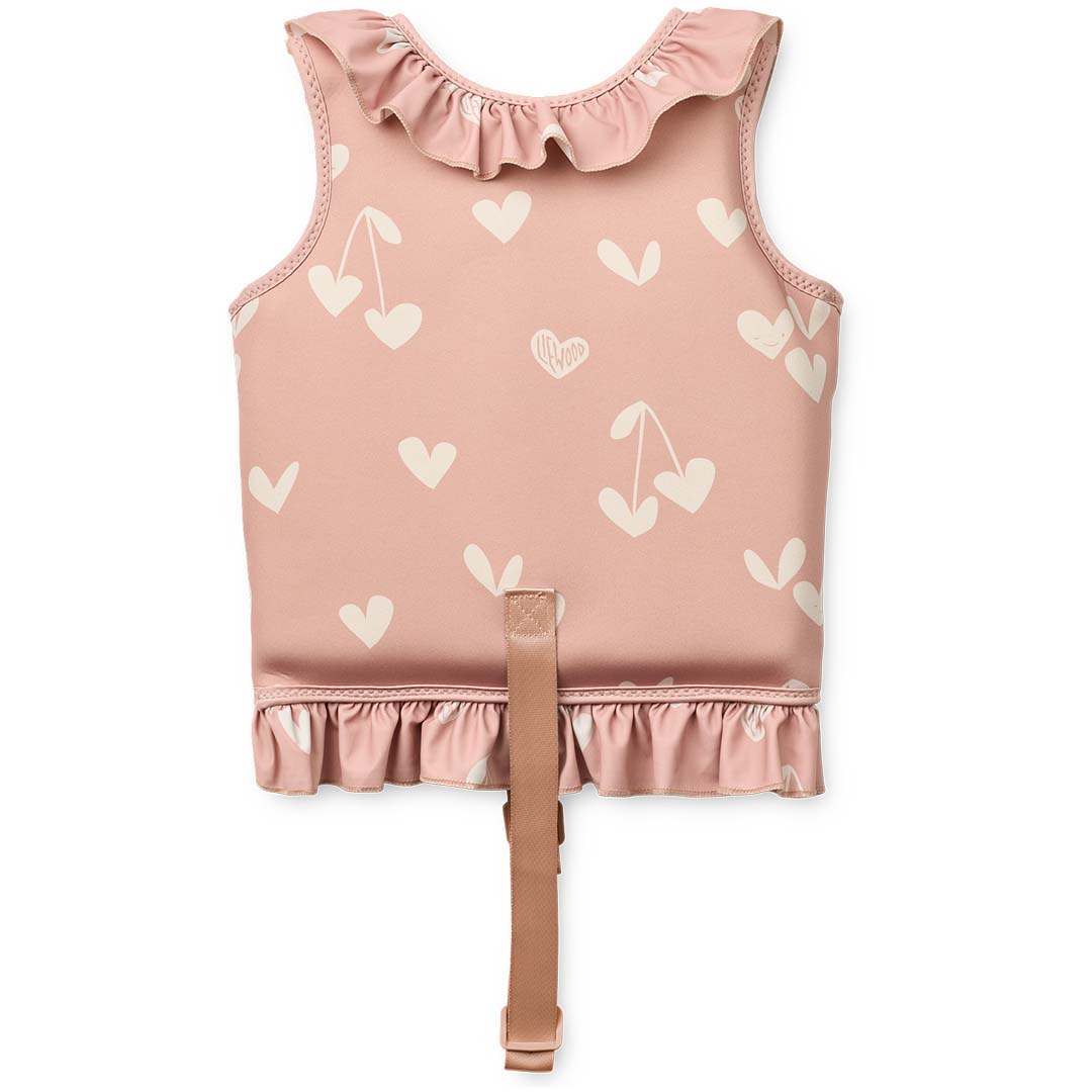 liewood zwemvest dove met ruches - sweethearts - pale tuscany - 19-30 kg | LW20501 | 4