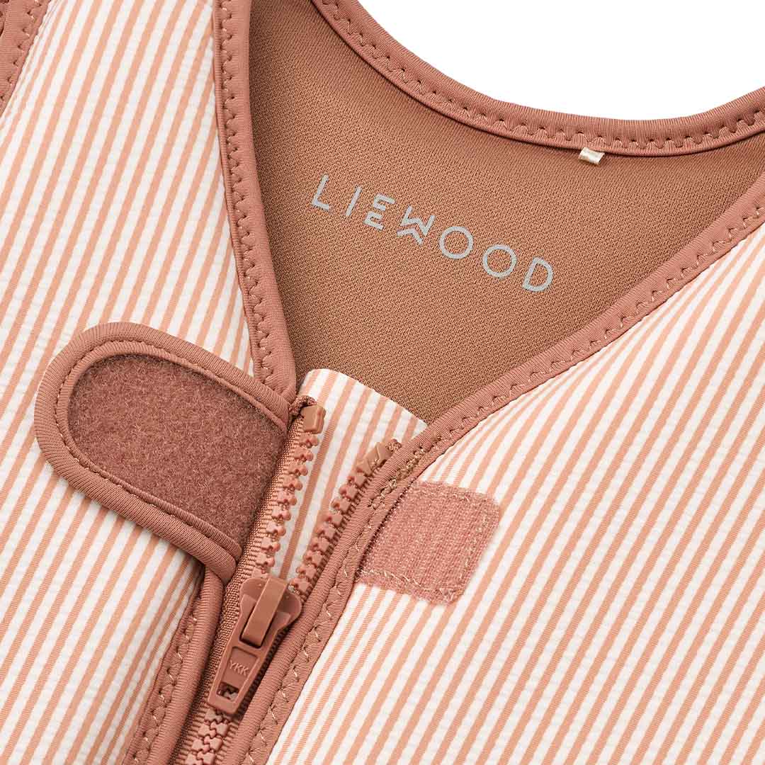 liewood zwemvest dove seersucker - pale tuscany - creme de la creme - 15-19 kg | LW20739 | 3