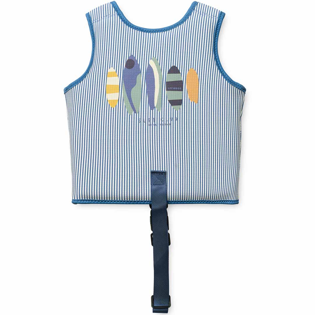 liewood zwemvest dove seersucker - riverside - creme de la creme - 11-15 kg | LW20739 | 4