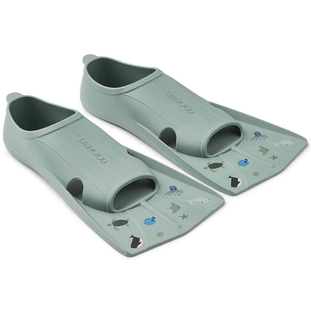 liewood zwemvliezen gustav peppermint - sea - 33-35 | LW20627 | 1