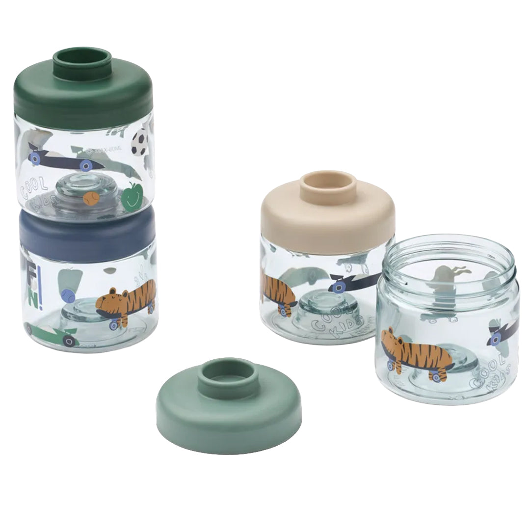 liewood babyvoeding doosjes dominique - fun - beach blue - 4st | 