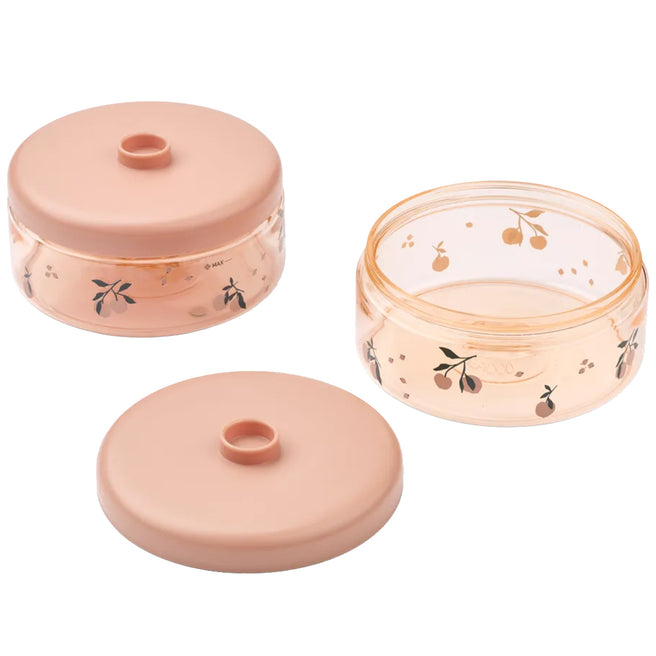 liewood babyvoeding doosjes dominique - peach - sea shell - 2st | LW20703-1232