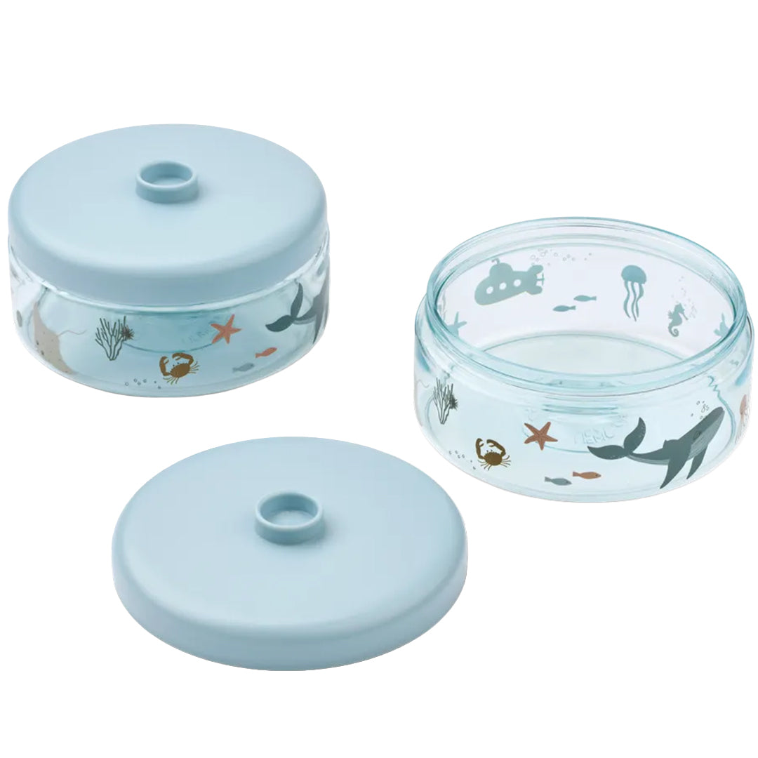 liewood babyvoeding doosjes dominique - sea creature - sandy - 2st | LW20703-1032