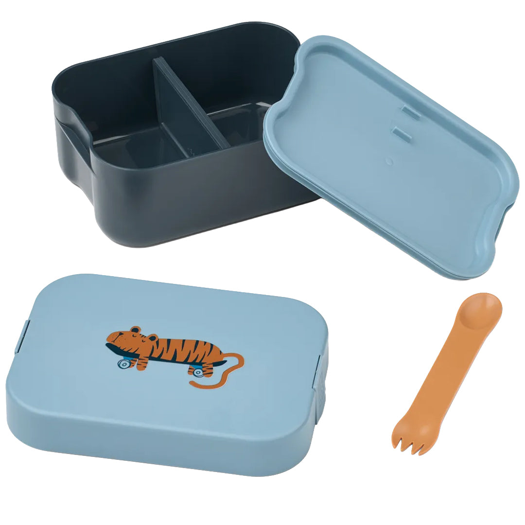 liewood broodtrommel kamil - tiger - beach blue | LW20132-2642 |  2