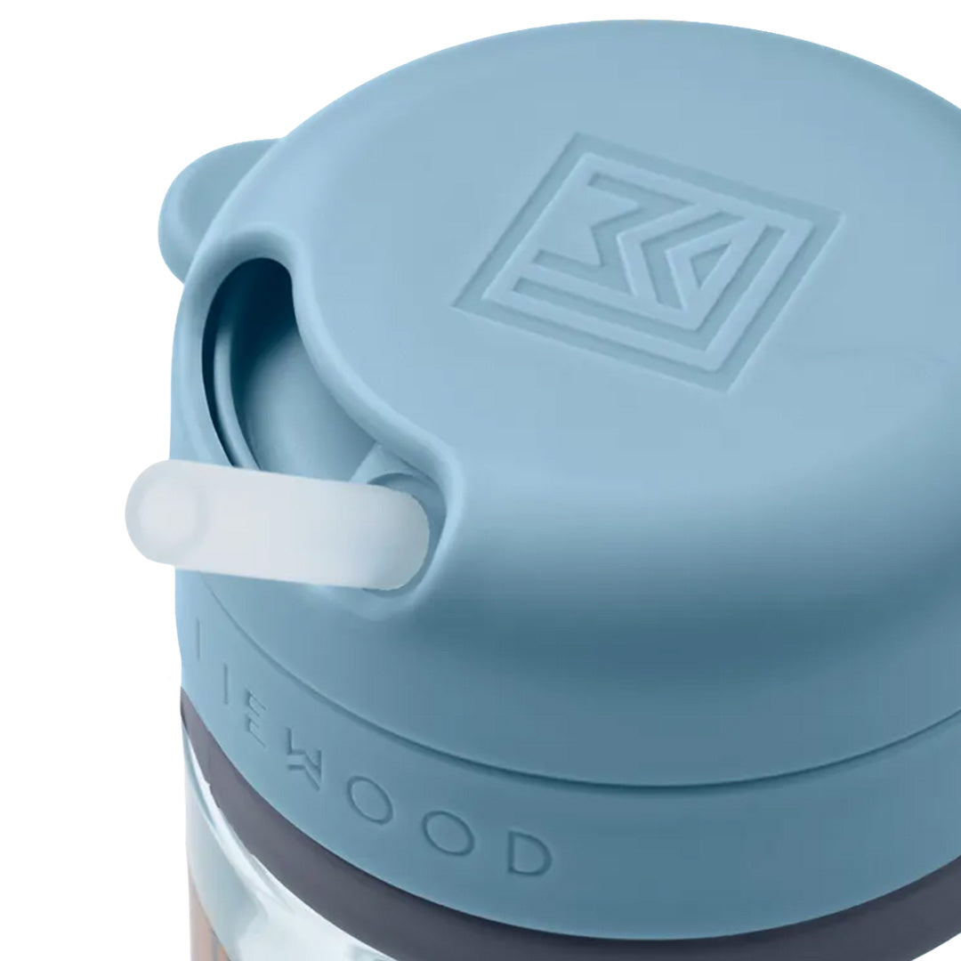 liewood drinkbeker met rietje pavia - fun - beach blue - 280 ml | LW20634-2621 | 2