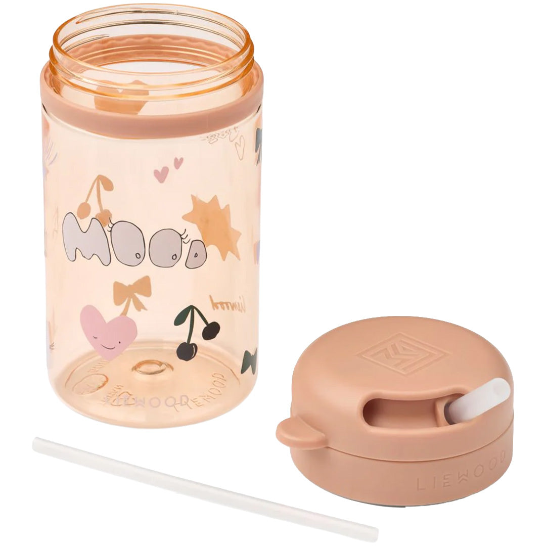 liewood drinkbeker met rietje pavia - mood - pale tuscany - 500 ml | LW20946-2790 | 3