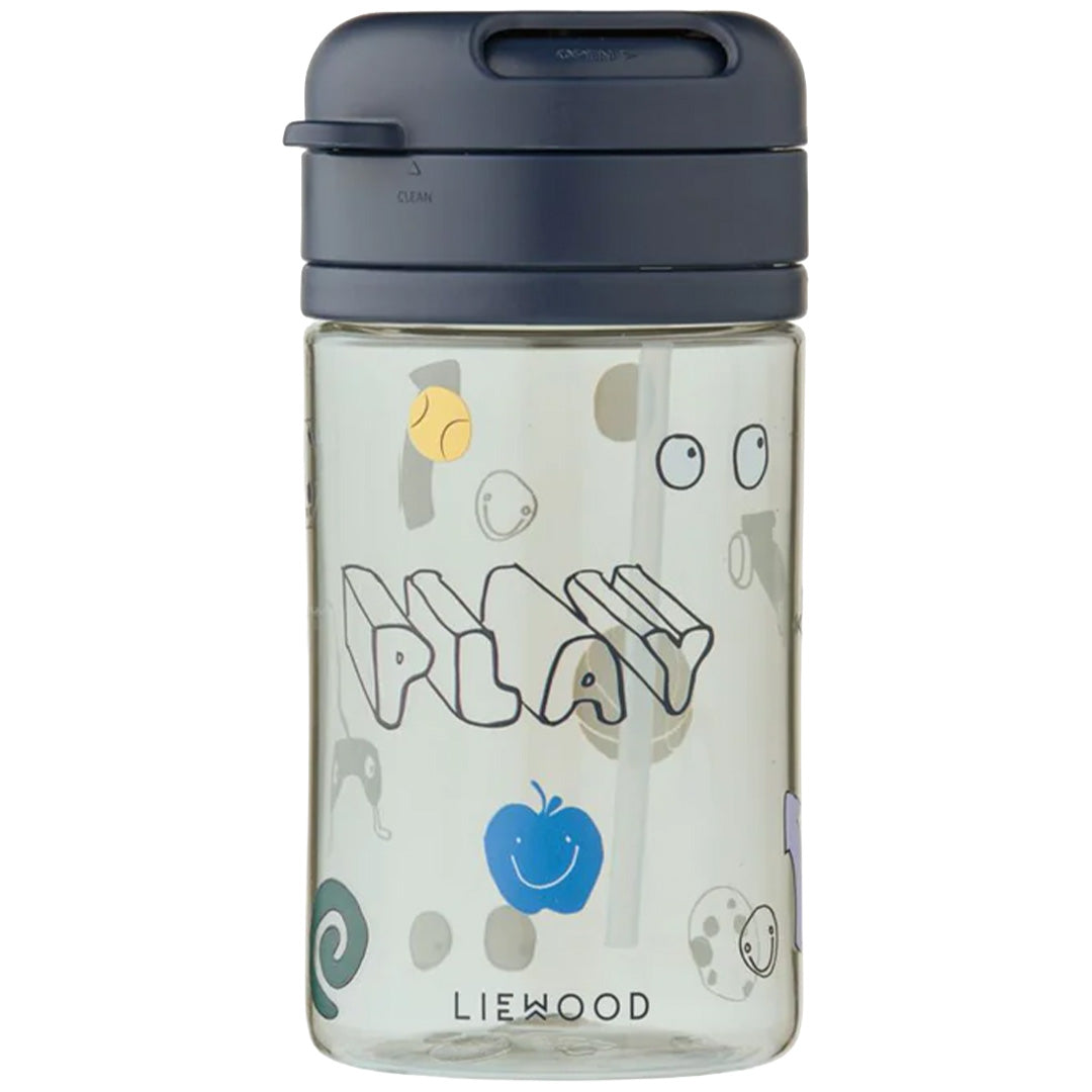 liewood drinkbeker met rietje pavia - play - dusty peppermint - 500 ml | LW20946-2789 | 