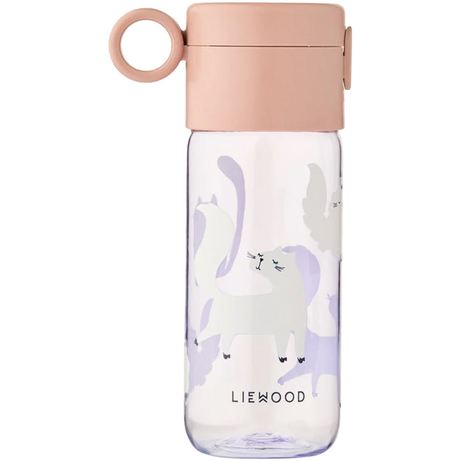 liewood drinkfles clemence - cat - warm lilac - 350 ml | LW20622\2781 | 