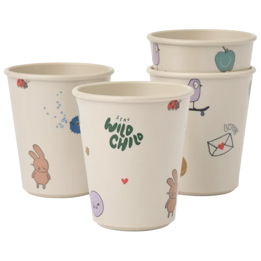 liewood kinderbekers lana - tamtam - sandy - 4st | LW20695-2893 | 
