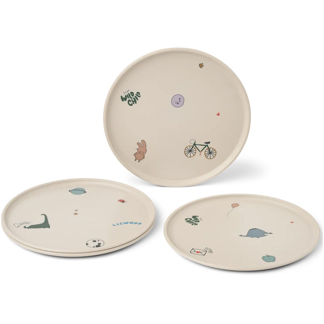 liewood kinderborden remco - tamtam - sandy - 4st | LW20699-2893 | 