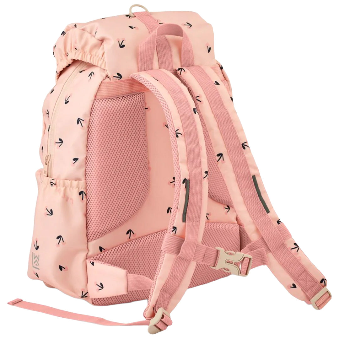 liewood kinderrugtas johnny - cherry heart - rosey - 36 cm | LW20089-2785 | 3