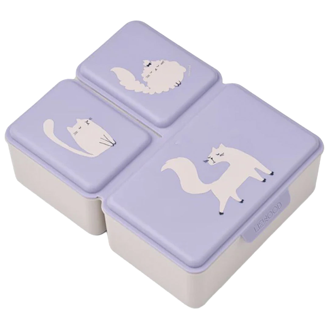 liewood lunchbox driss - cat - warm lilac | LW19266\2781 | 