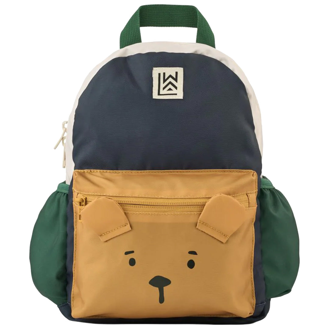 liewood peuterrugzak andreas - bear - classic navy multi mix - 27 cm | LW20350-2124 |