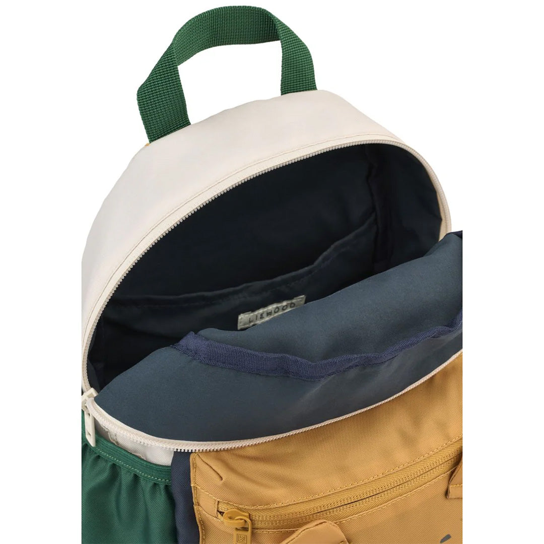 liewood peuterrugzak andreas - bear - classic navy multi mix - 27 cm | LW20350-2124 | 4