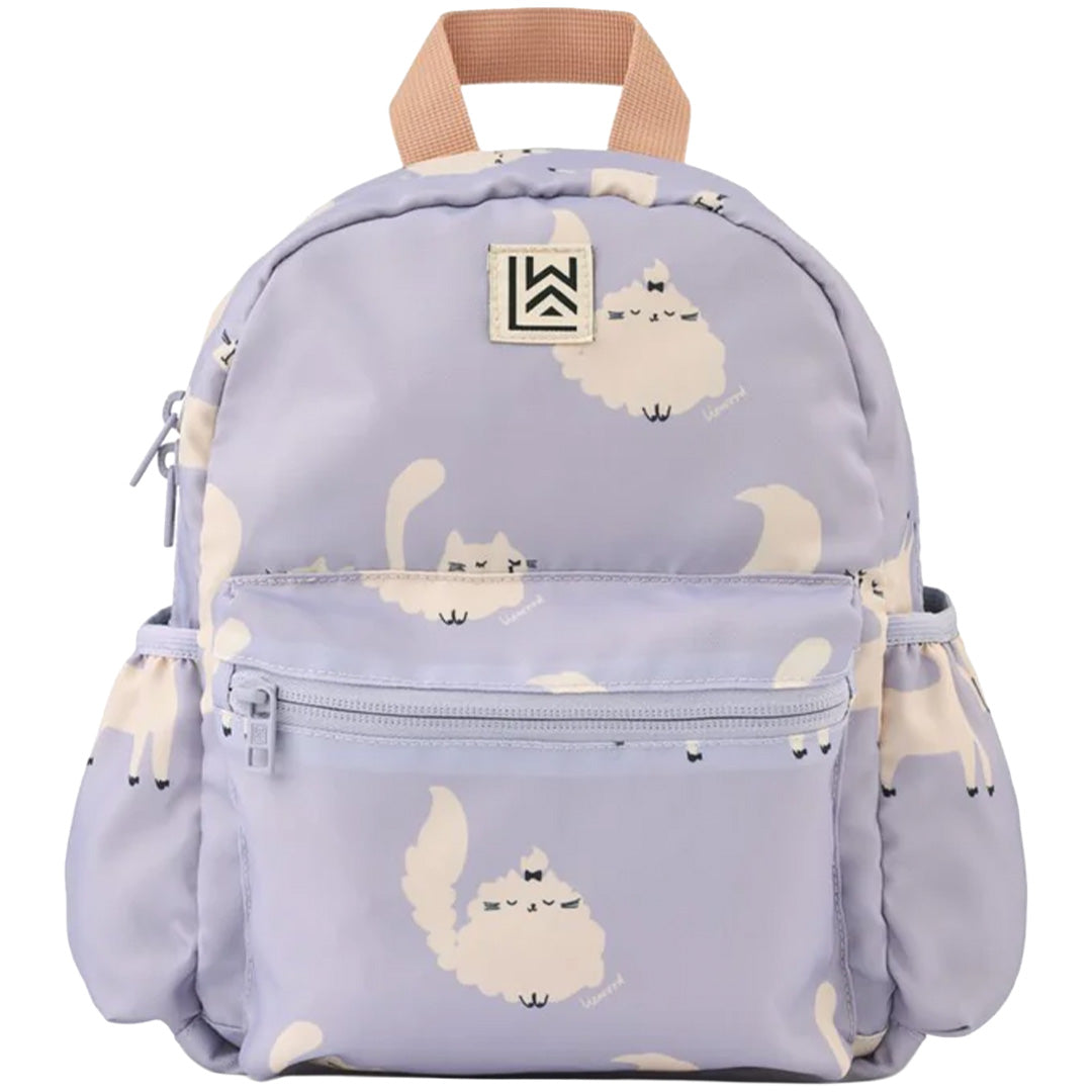 liewood peuterrugzak andreas - cat - warm lilac - 27 cm | LW19643-2781 | 