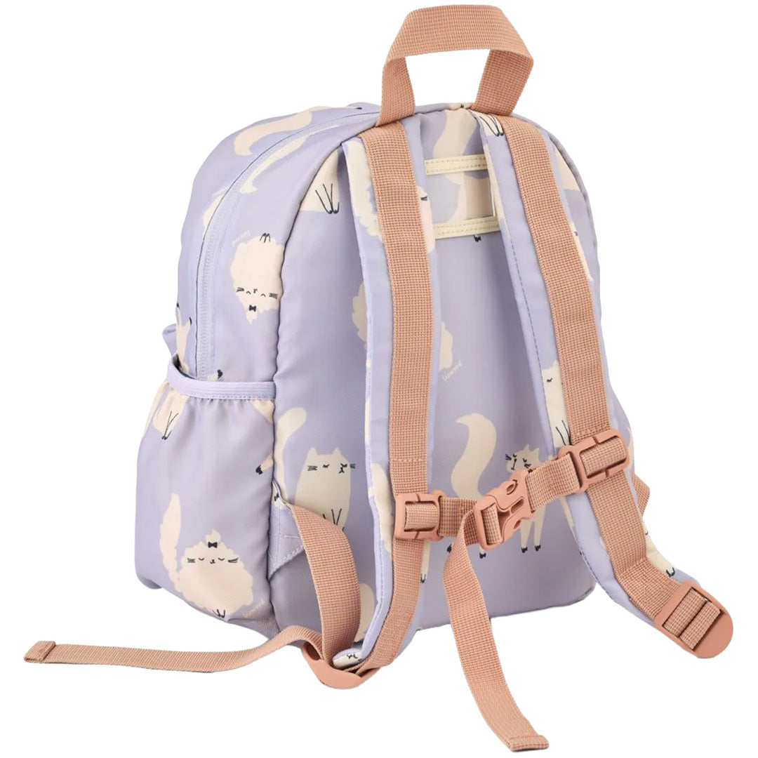 liewood peuterrugzak andreas - cat - warm lilac - 27 cm | LW19643-2781 | 3