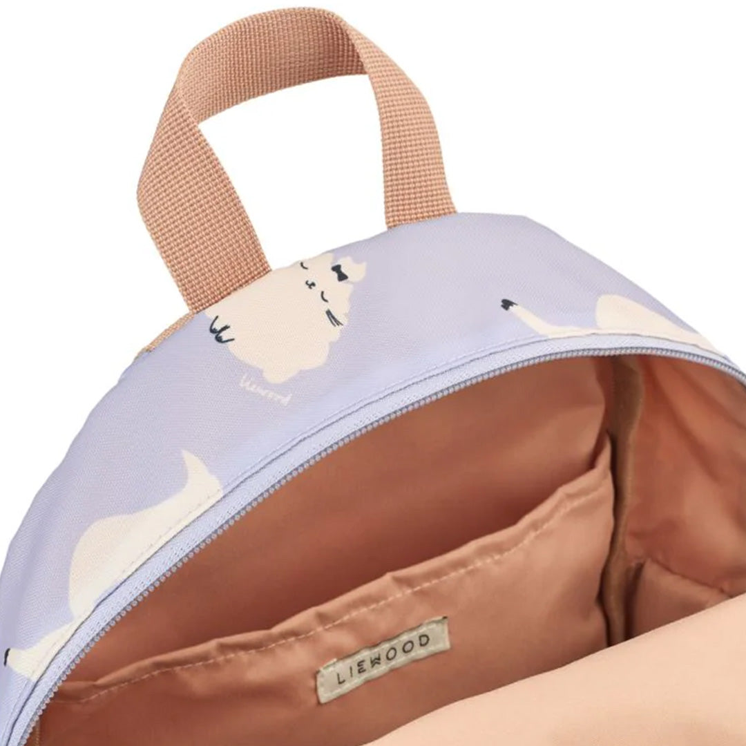 liewood peuterrugzak andreas - cat - warm lilac - 27 cm | LW19643-2781 | 4
