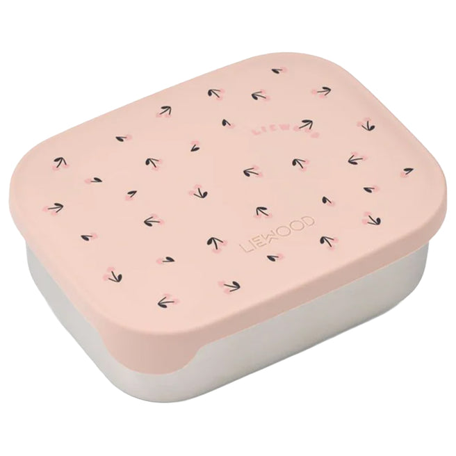 liewood rvs broodtrommel arthur - mini cherry heart - rosey |  LW14982\2786 |