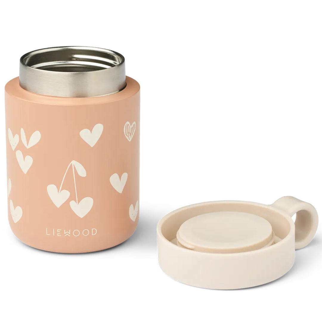 liewood rvs thermos container kiani - sweethearts - pale tuscany 350 ml dop af | LW19960-2620 | 4