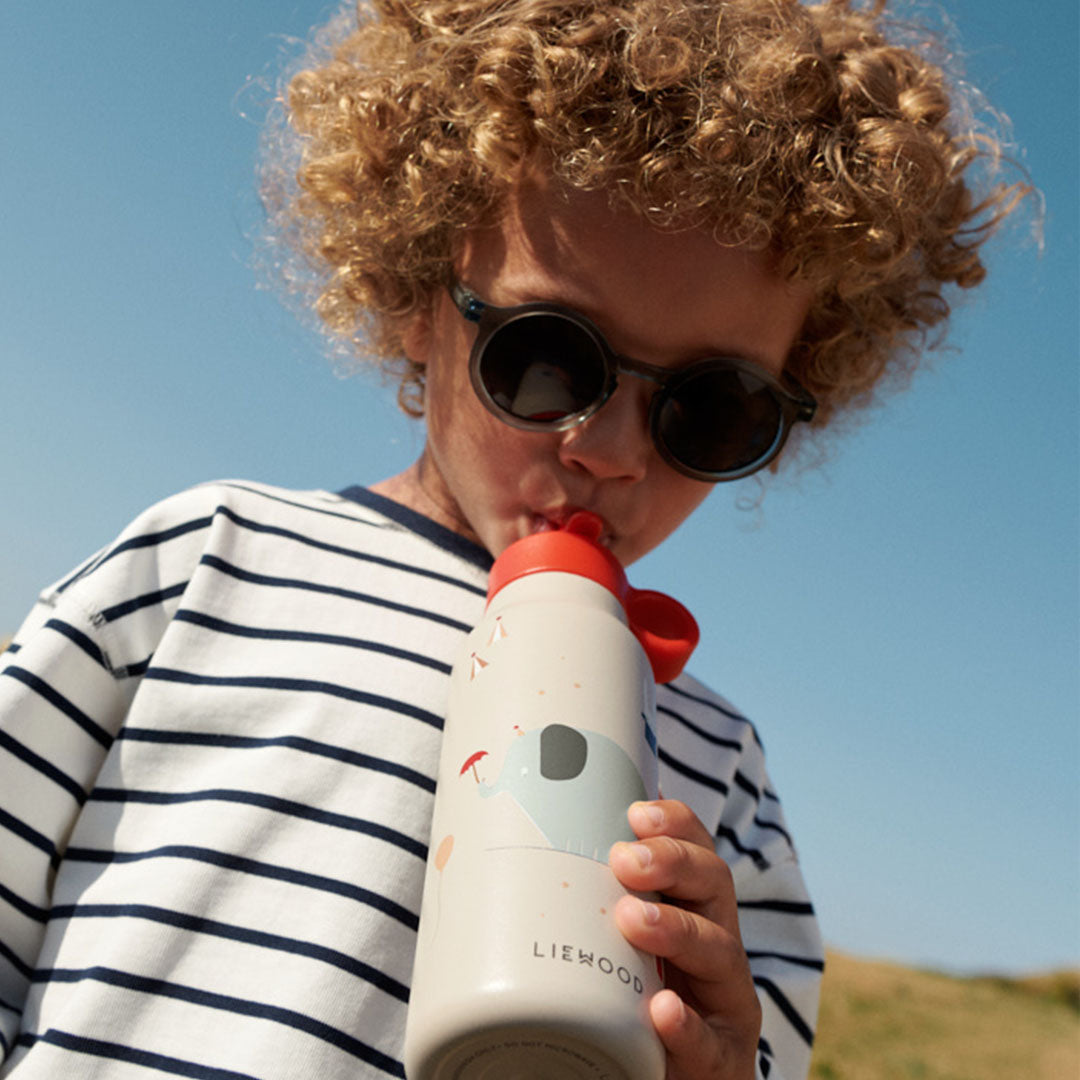 liewood rvs thermosfles falk - sweethearts - pale tuscany - 350 ml | LW19617-2620 | 5