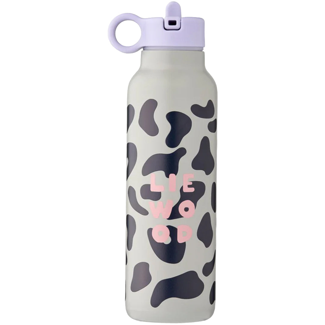 liewood rvs thermosfles falk - mega leo - mist - 500 ml | LW19616-1883 | 