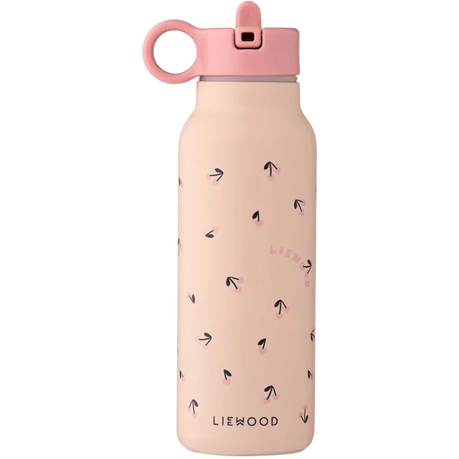 liewood rvs thermosfles falk - mini cherry heart - rosey - 350 ml | LW19617\2786 | 