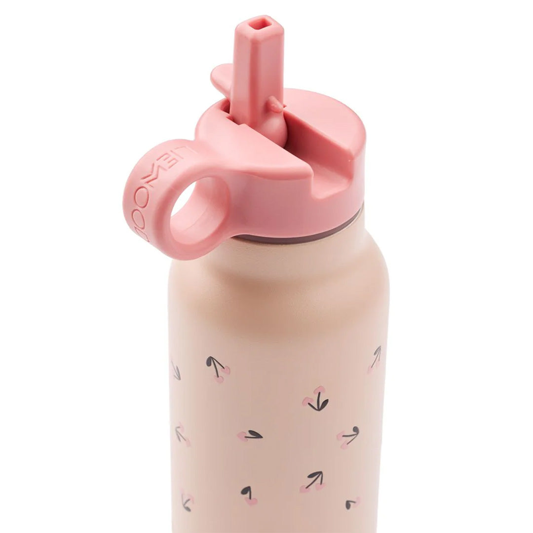 liewood rvs thermosfles falk - mini cherry heart - rosey - 350 ml | LW19617\2786 | 4
