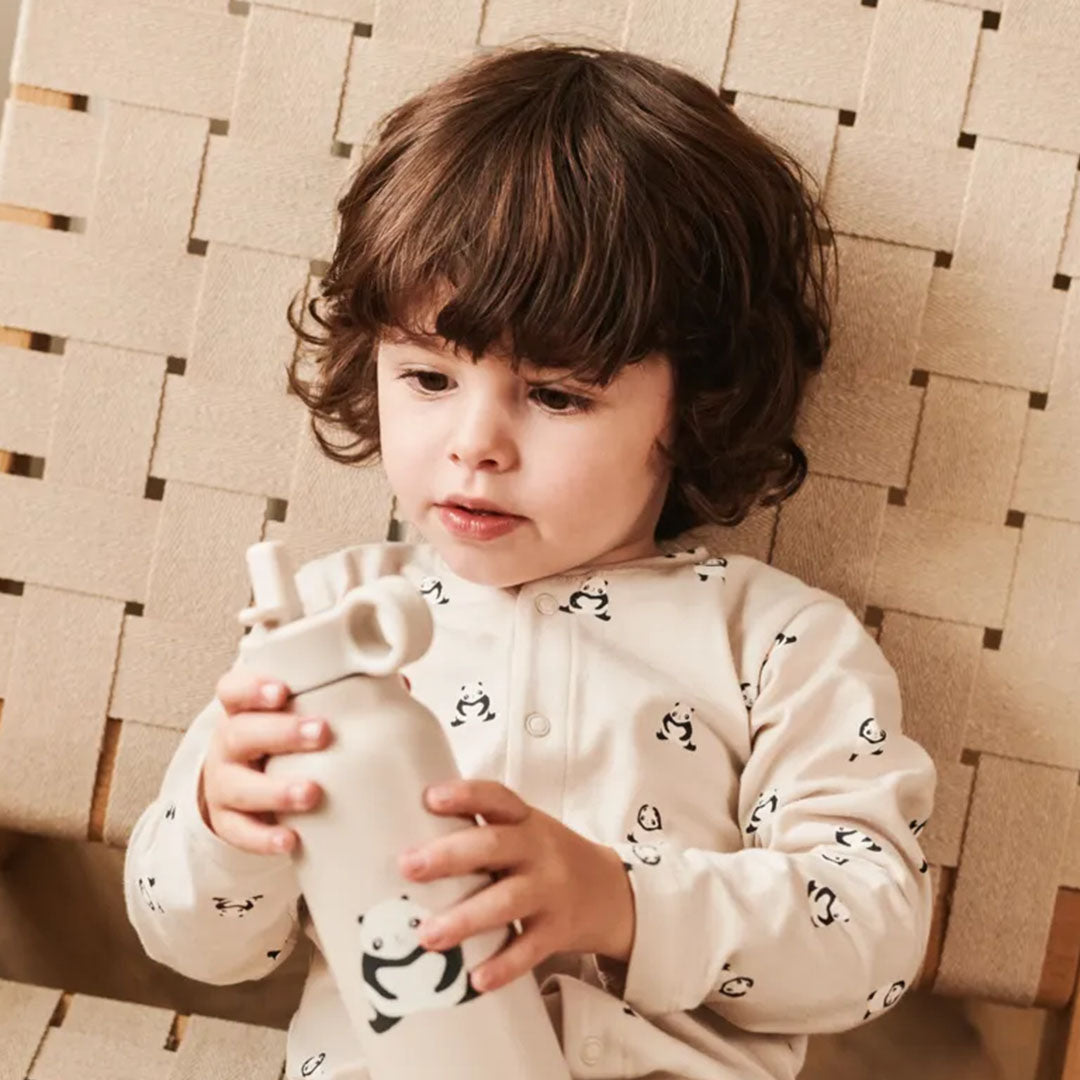 liewood rvs thermosfles falk - panda - sandy - 350 ml | LW19617-2714 | 2