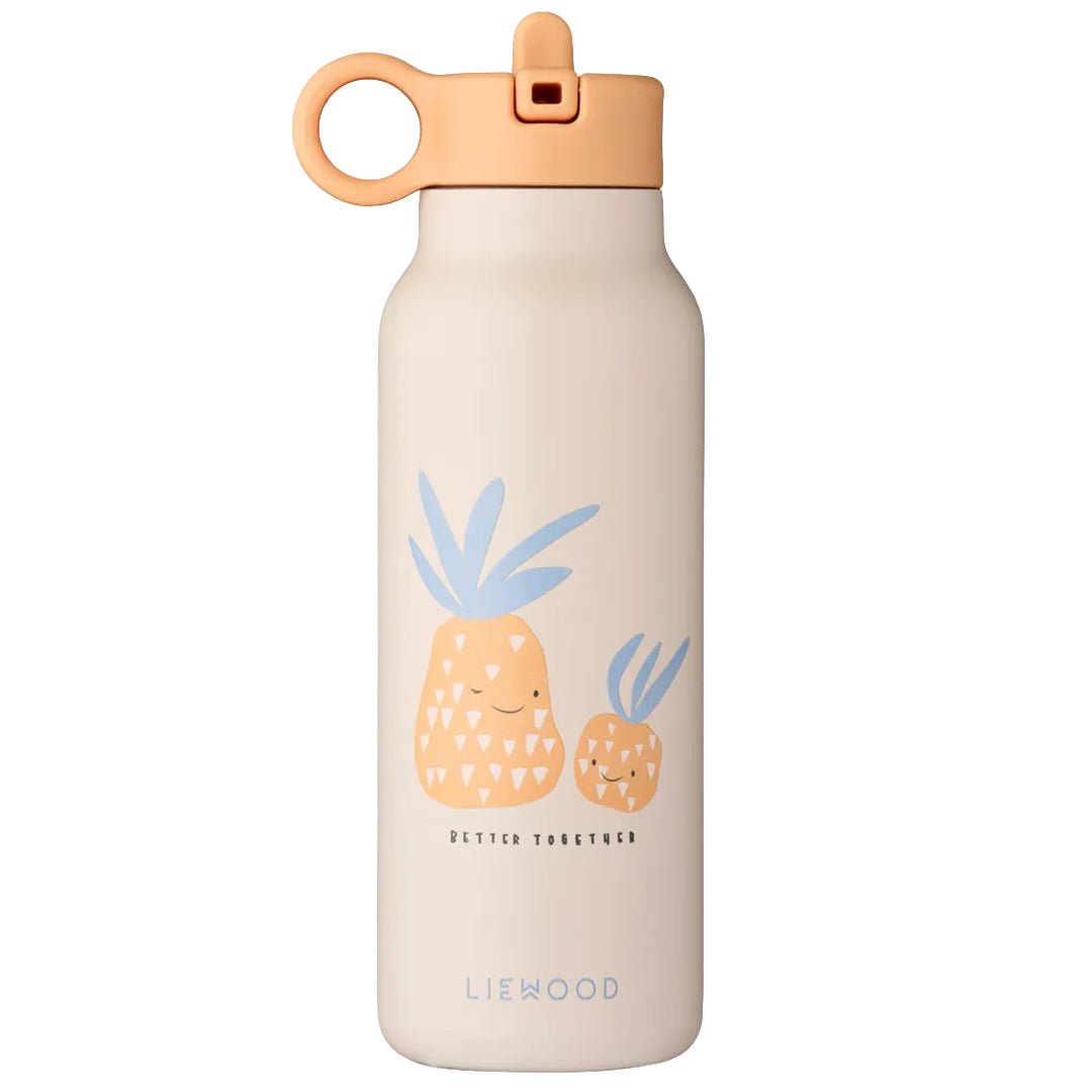 liewood rvs thermosfles falk - pineapple - sandy - 350 ml | LW19617-2791 | 1