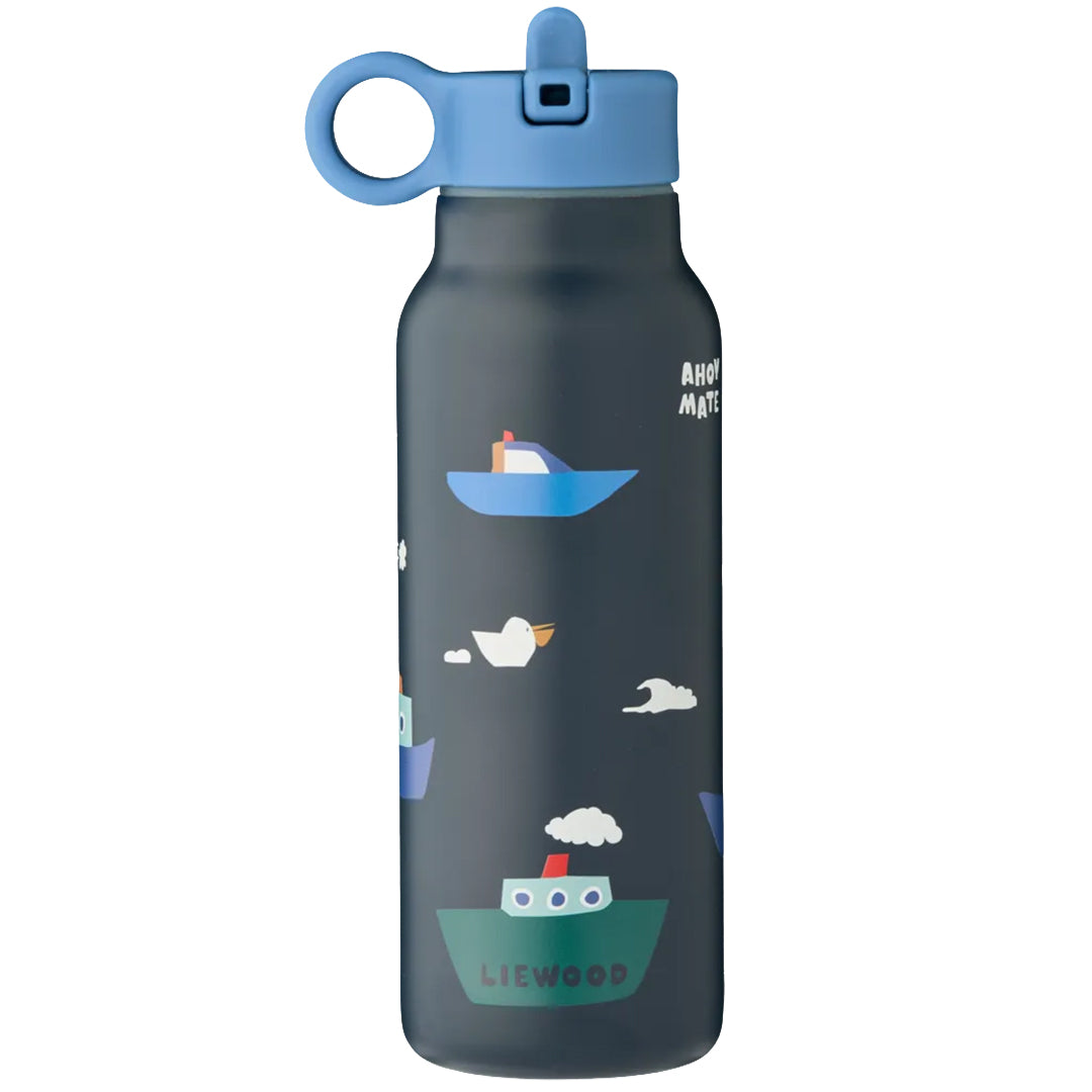 liewood rvs thermosfles falk - sailing - classic navy - 350 ml | LW19617-2617 | 1