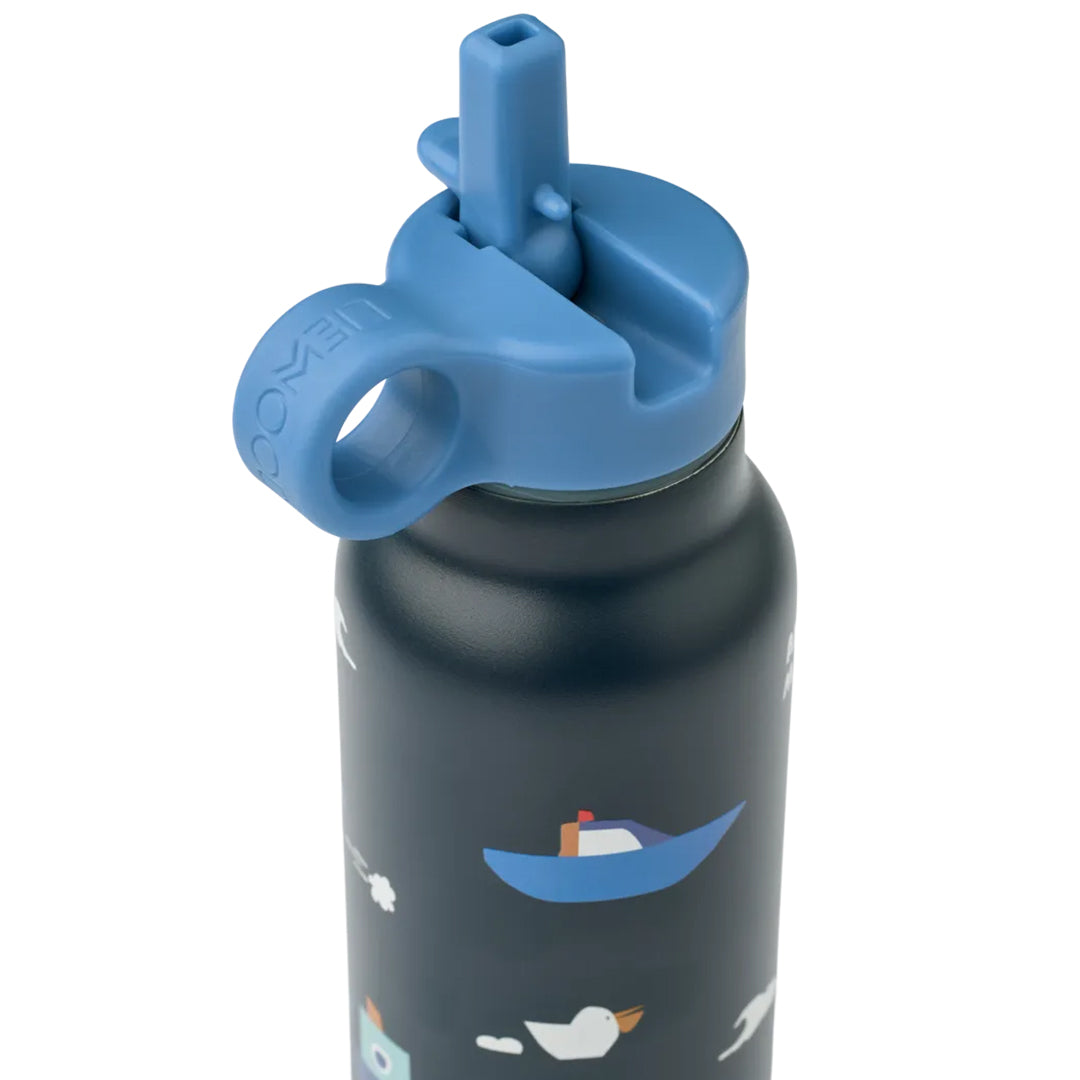 liewood rvs thermosfles falk - sailing - classic navy - 350 ml | LW19617-2617 | 4