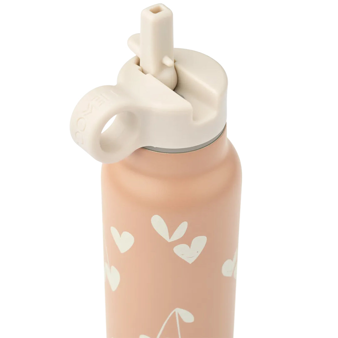 liewood rvs thermosfles falk - sweethearts - pale tuscany - 350 ml | LW19617-2620 | 4