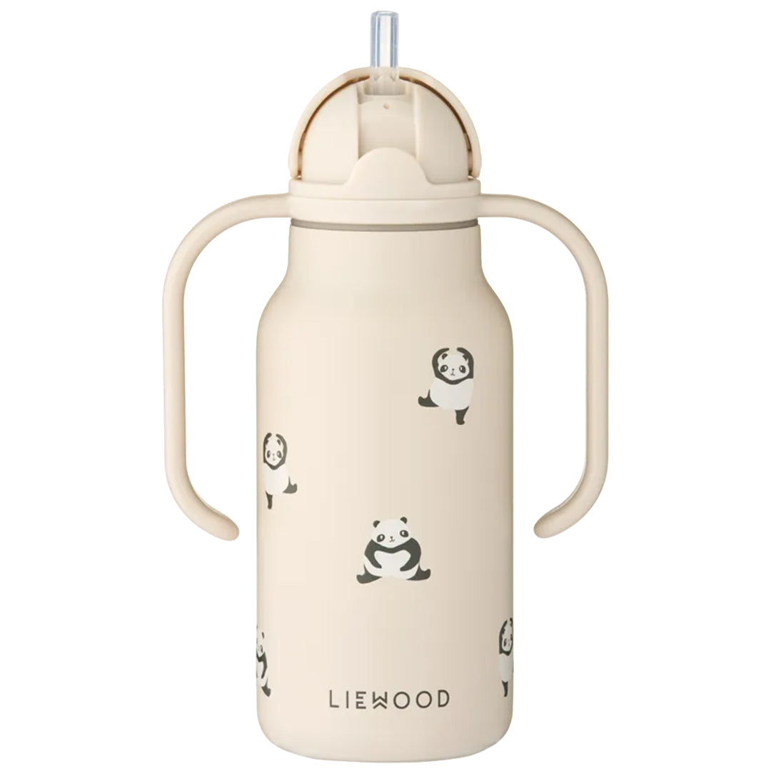 liewood rvs thermosfles kimmie - mini panda - sandy - 250 ml | LW19618-2610 | 3