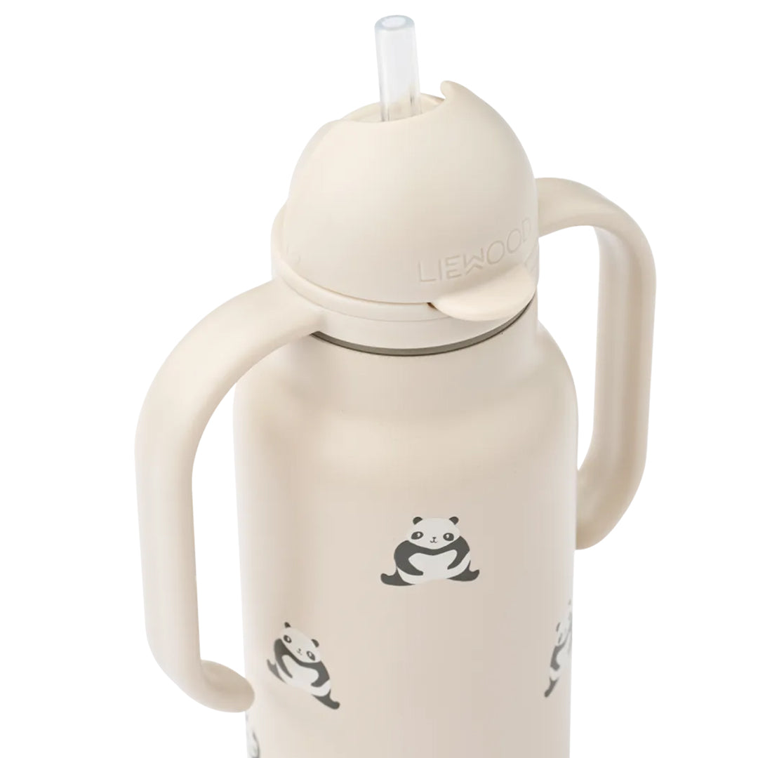 liewood rvs thermosfles kimmie - mini panda - sandy - 250 ml | LW19618-2610 | 2