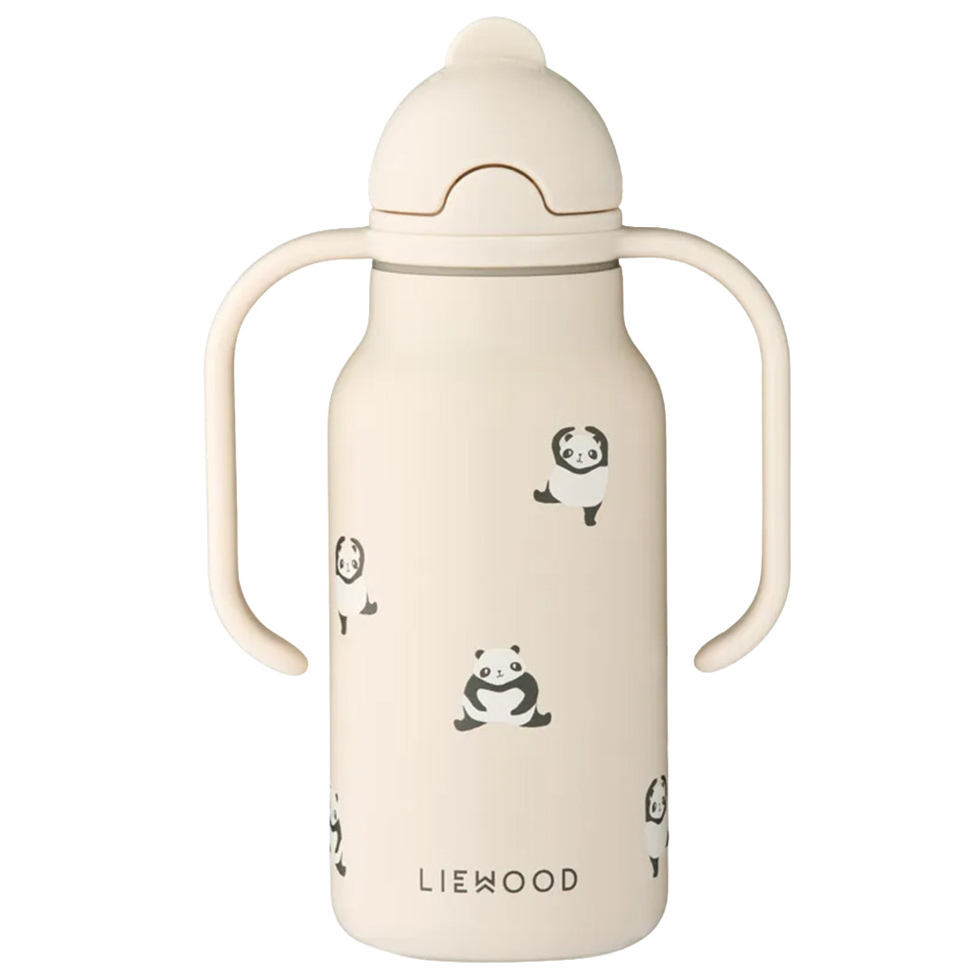 liewood rvs thermosfles kimmie - mini panda - sandy - 250 ml | LW19618-2610 | 1