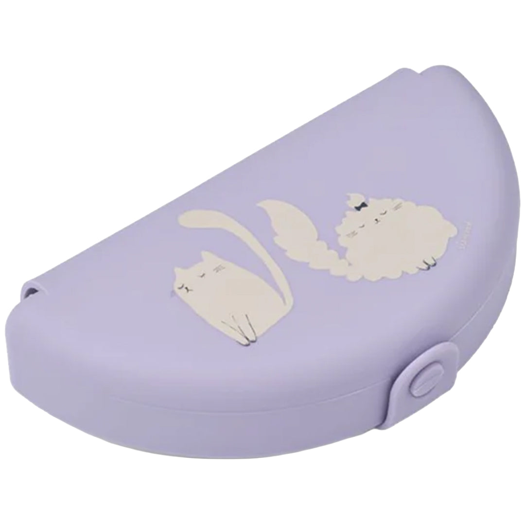 liewood siliconen snackdoos eugene - cat - warm lilac | LW19265\2781 | 