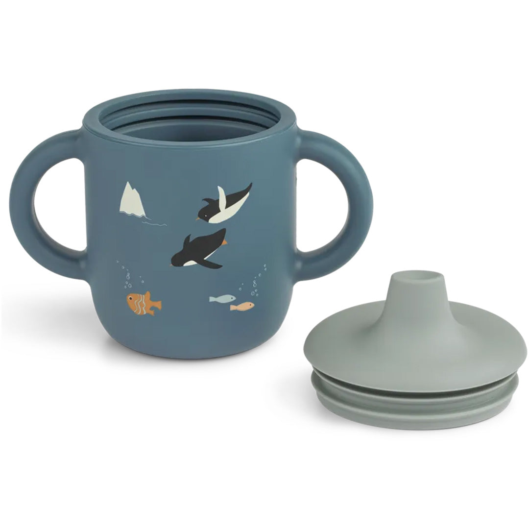 liewood siliconen tuitbeker neil arctic sea ocean view | LW13060-2501 | 2