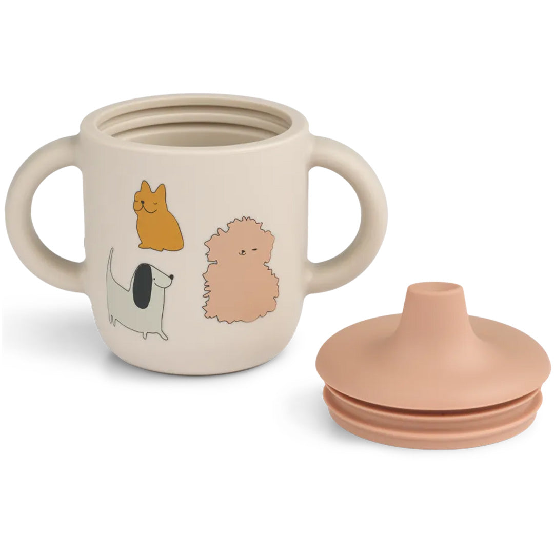 liewood siliconen tuitbeker neil cats and dogs sandy | LW13060-2503 | 1