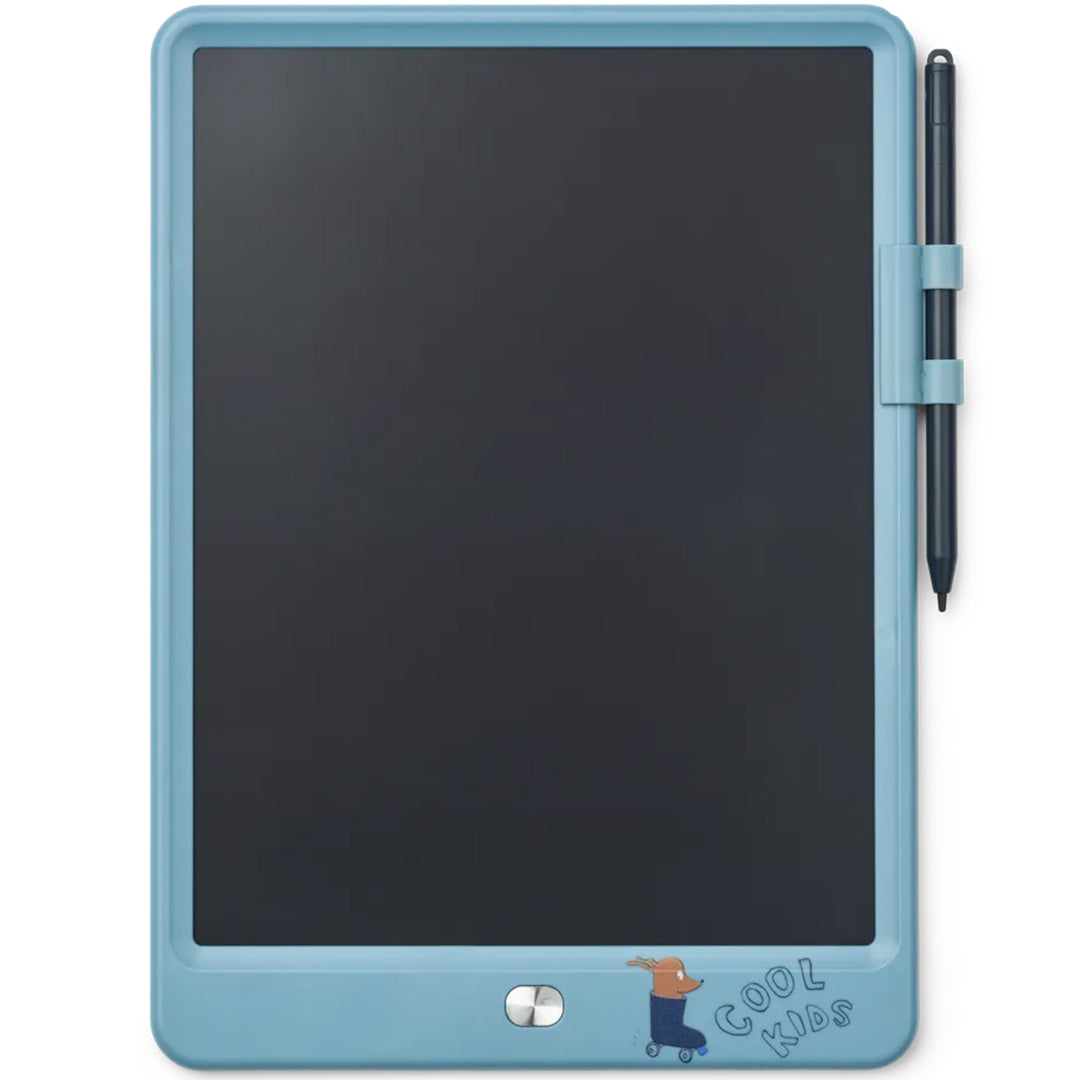 liewood tekentablet zora - tiger - beach blue - 18,5x24 cm 1