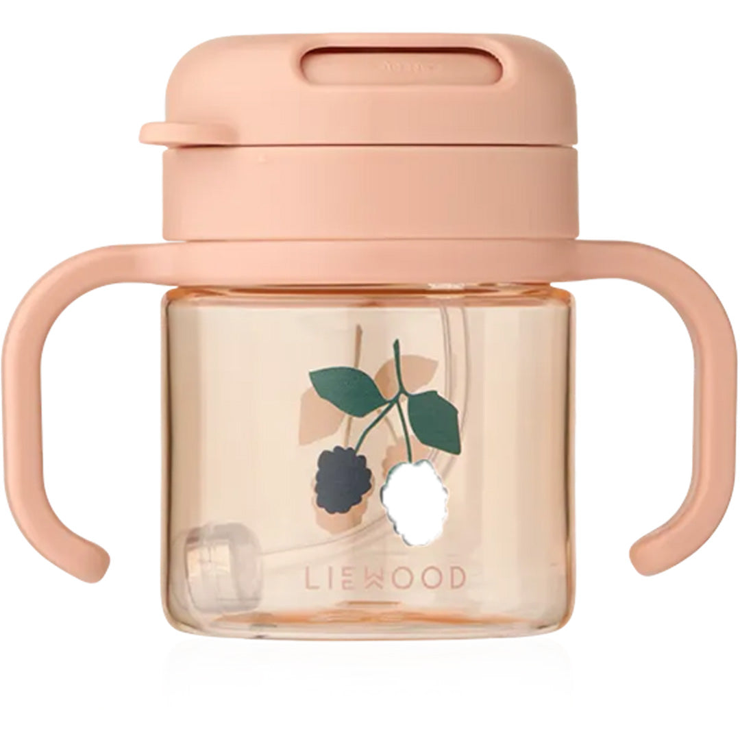 liewood tuitbeker met rietje kai - berry - pale tuscany | LW21116-2502