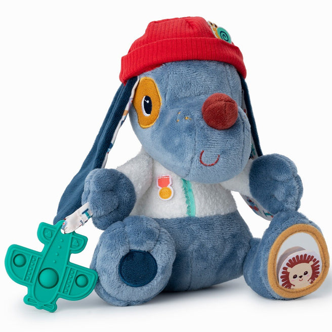 lilliputiens activiteitenknuffel hond - jules - 19 cm | 83554 | 0