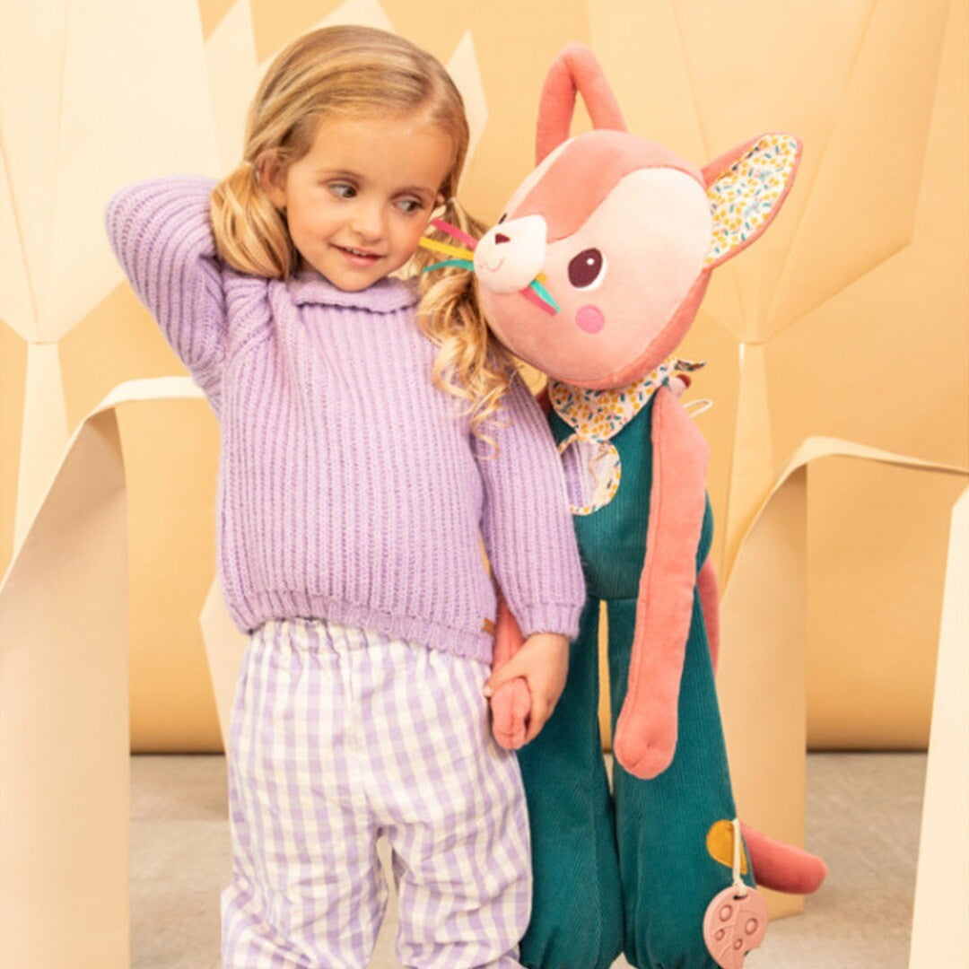 lilliputiens activiteitenknuffel - jeanne - 87 cm | 83565 | 1