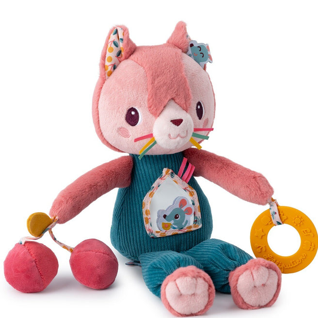 lilliputiens activiteitenknuffel kat - jeanne - 32 cm | 83553 | 0